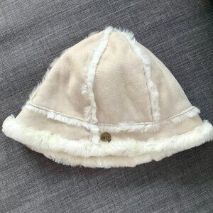 UGG Shearling Bucket Hat Beige